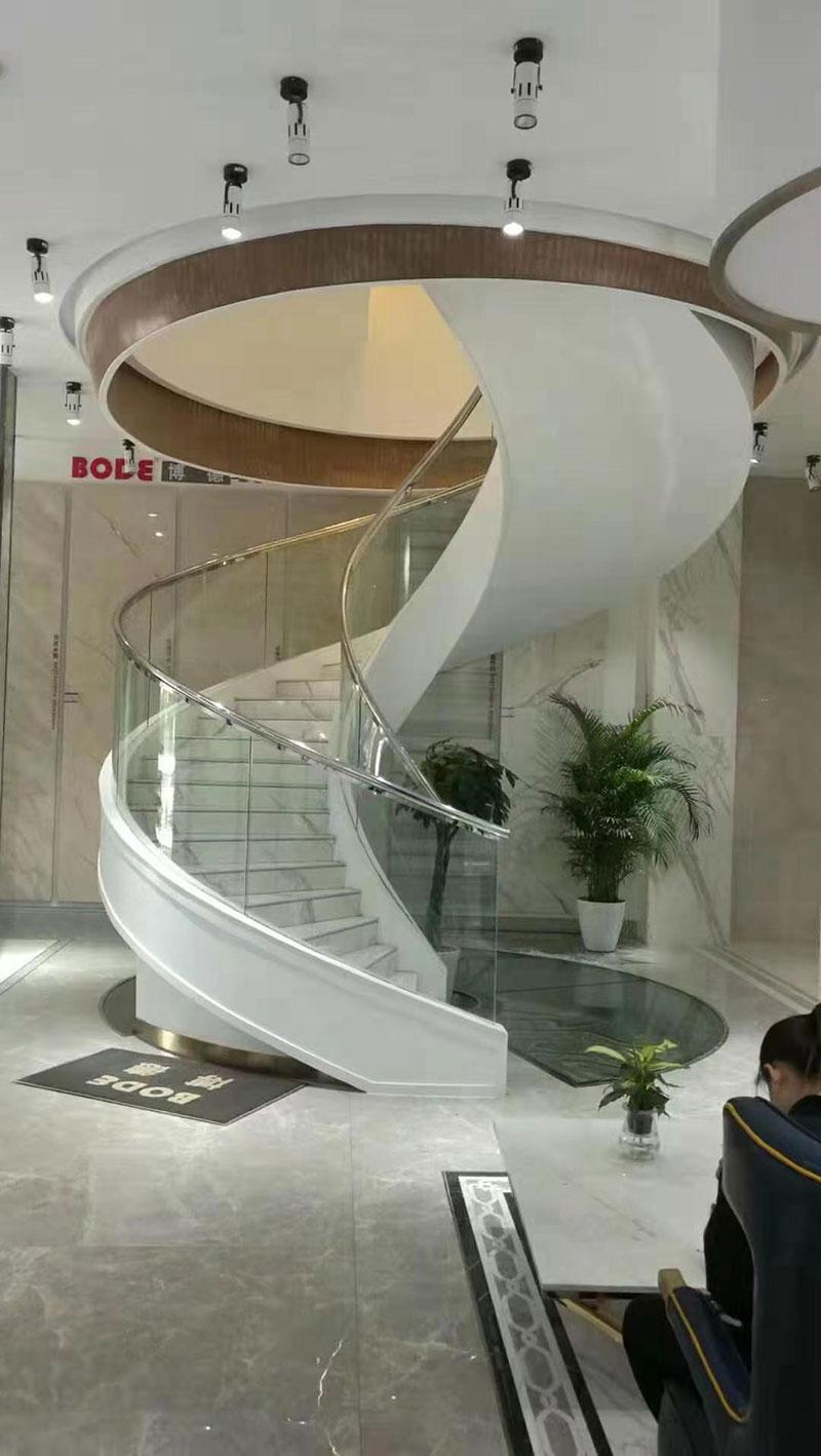 玻璃護欄樓梯效果圖